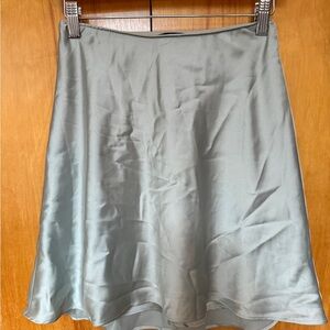 Abercrombie & Fitch Satin Skirt - Sage Green